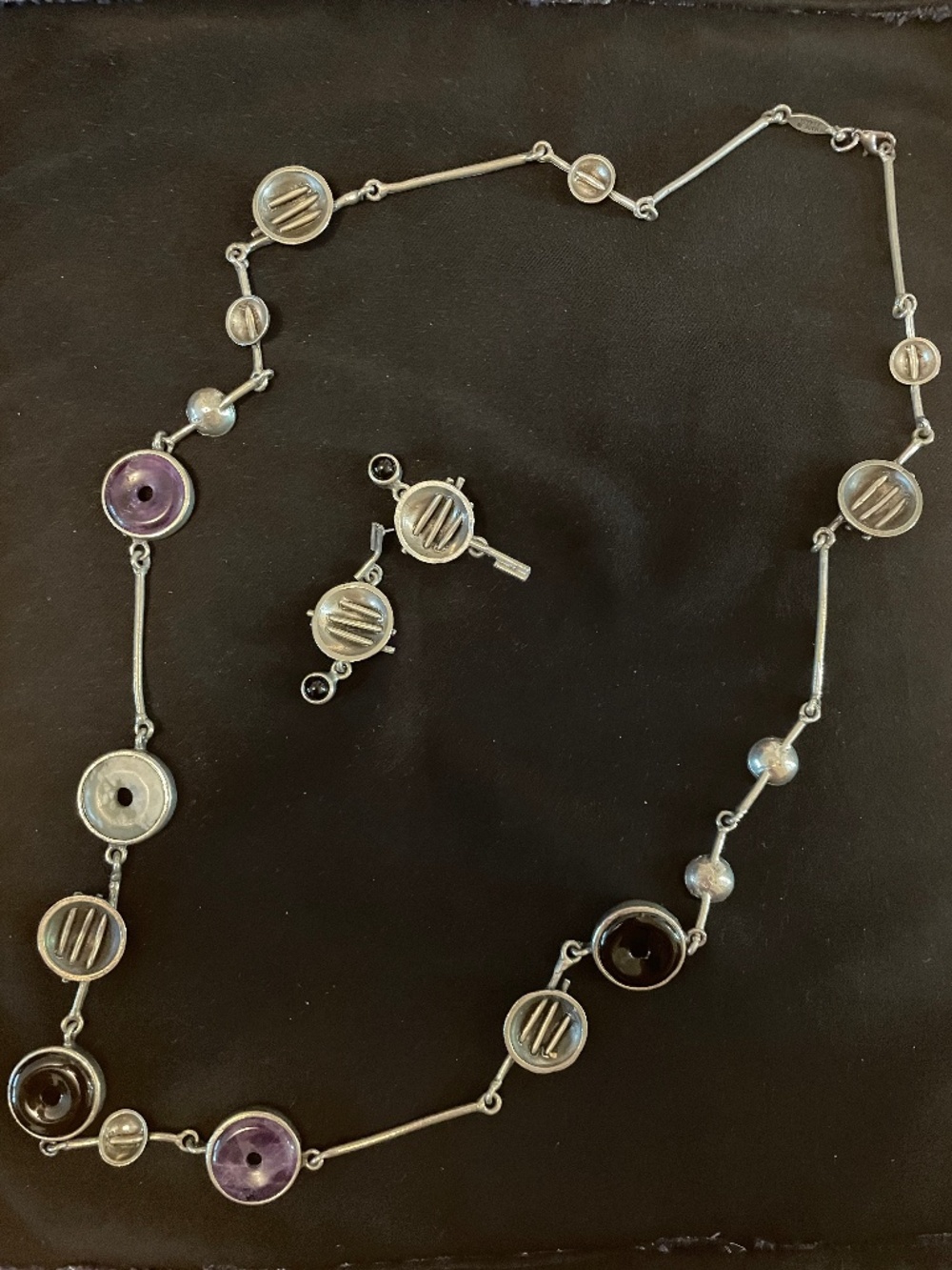 ANNE-MARIE CHAGNON vintage Y2K necklace and earrings set